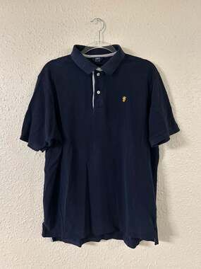 Lincs David Cline Men's Short Sleeve Navy Polo Shirt XL